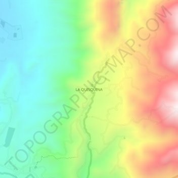LA QUISQUINA topographic map, elevation, terrain