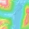 Fjærland topographic map, elevation, terrain