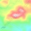 Blue Ridge Mountain topographic map, elevation, terrain