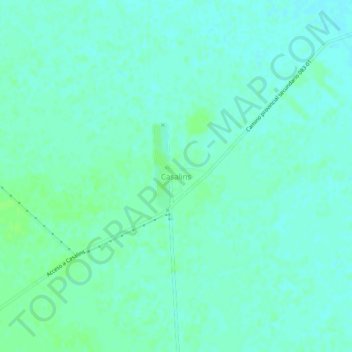 Casalins topographic map, elevation, terrain