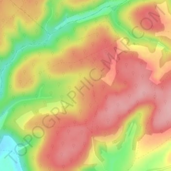 La Saloir topographic map, elevation, terrain