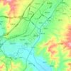 西仵镇 topographic map, elevation, terrain