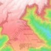 Cherrapunji topographic map, elevation, terrain