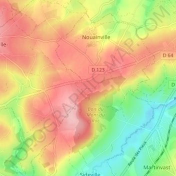 La Berquerie topographic map, elevation, terrain