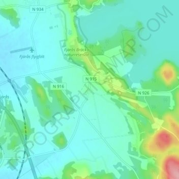 Tom topographic map, elevation, terrain