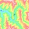 大藏乡 topographic map, elevation, terrain