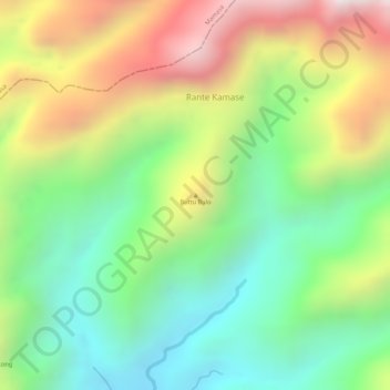 Buttu Bulo topographic map, elevation, terrain