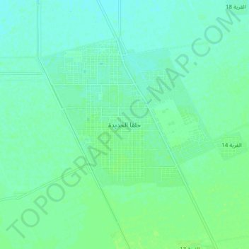 New Halfa topographic map, elevation, terrain