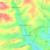 White Lackington topographic map, elevation, terrain