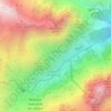 Bérard topographic map, elevation, terrain
