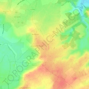 Varenne topographic map, elevation, terrain