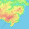 Petit Houx topographic map, elevation, terrain