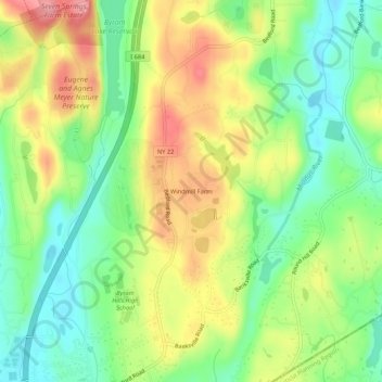 Windmill Farm topographic map, elevation, terrain