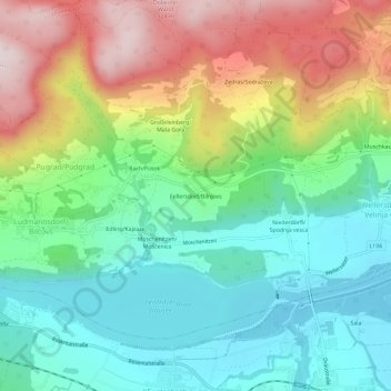 Fellersdorf topographic map, elevation, terrain