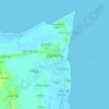 Manaung topographic map, elevation, terrain