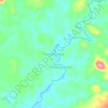 Tumbang Apat topographic map, elevation, terrain