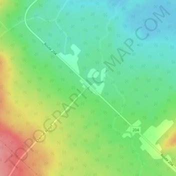 Pellerin topographic map, elevation, terrain