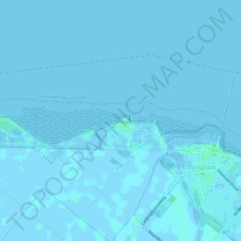 Orisant topographic map, elevation, terrain