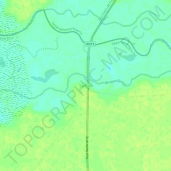 La Paz topographic map, elevation, terrain
