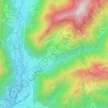 Nasolino topographic map, elevation, terrain