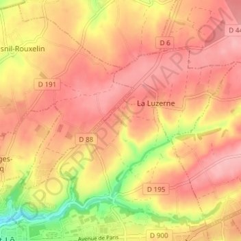 Le Cauchais topographic map, elevation, terrain