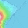Stromboli Porto topographic map, elevation, terrain
