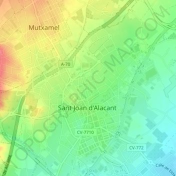 El Trosset topographic map, elevation, terrain