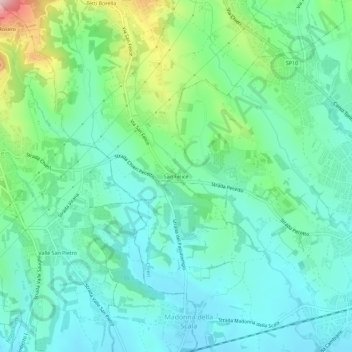 San Felice topographic map, elevation, terrain