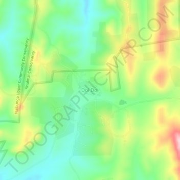 Dol Dol topographic map, elevation, terrain