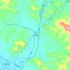 皇后乡 topographic map, elevation, terrain