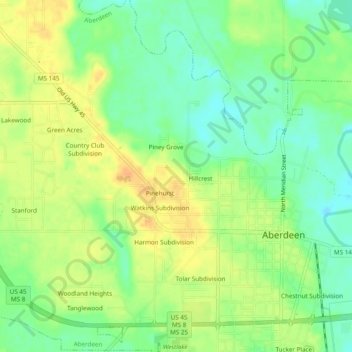 Vasser topographic map, elevation, terrain