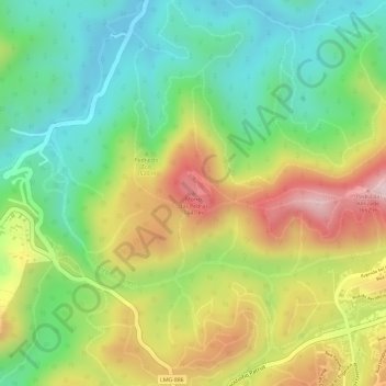 Morro das Pedras topographic map, elevation, terrain