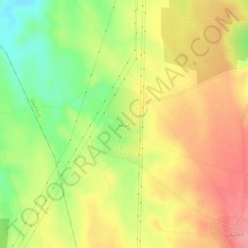 An-Nuzha topographic map, elevation, terrain