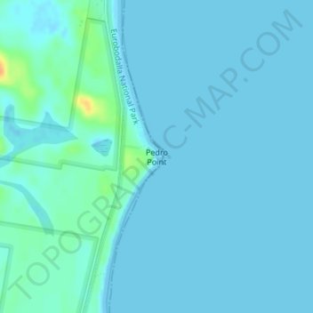 Pedro Point topographic map, elevation, terrain