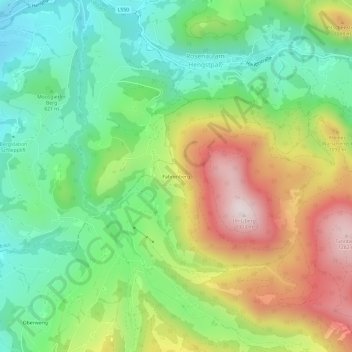 Fahrenberg topographic map, elevation, terrain