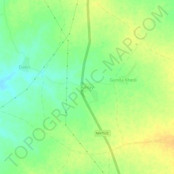 Amlay topographic map, elevation, terrain