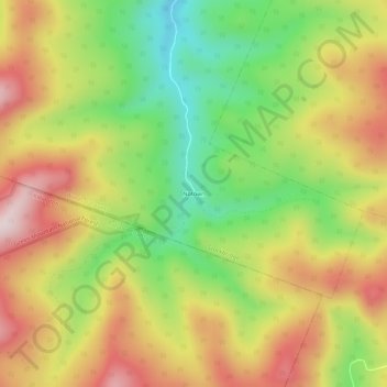 Notown topographic map, elevation, terrain