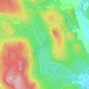 Ramsås topographic map, elevation, terrain