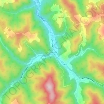 Keqekollë topographic map, elevation, terrain