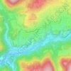 Castello di Fiemme topographic map, elevation, terrain