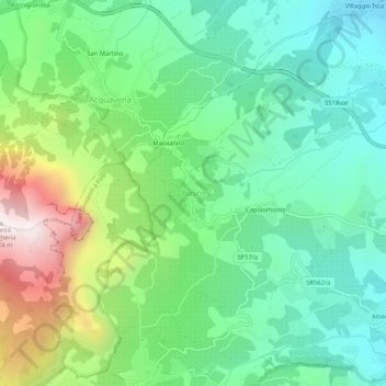 Bosco topographic map, elevation, terrain