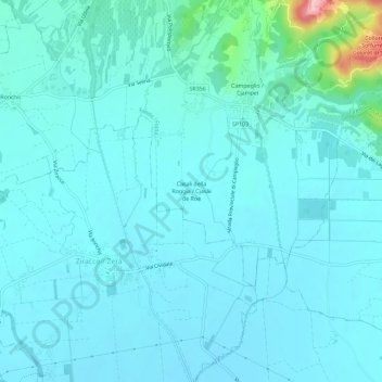 Casali della Roggia topographic map, elevation, terrain
