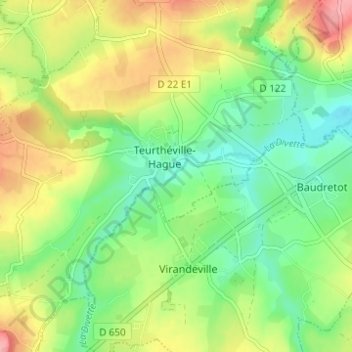La Filature topographic map, elevation, terrain