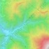熊空 topographic map, elevation, terrain