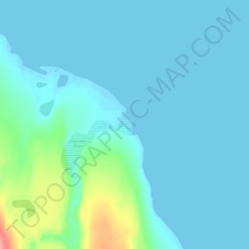Cape Sheridan topographic map, elevation, terrain
