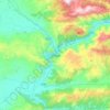 Amasya topographic map, elevation, terrain