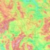 Kosovo topographic map, elevation, terrain