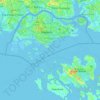 Lazarus Island topographic map, elevation, terrain