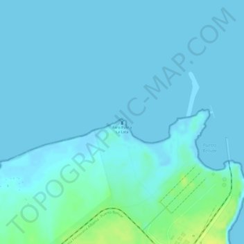 Faro Punta La Lata topographic map, elevation, terrain