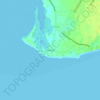 Daorong topographic map, elevation, terrain